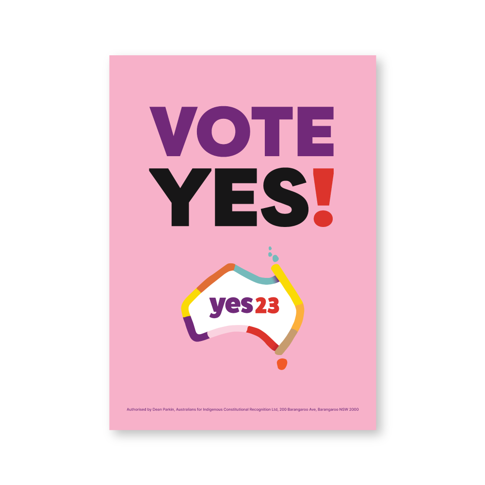 Yes 23 / Vote Yes A3 Posters – sound-merch.com.au